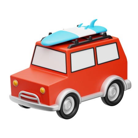 Travel Car  3D Icon