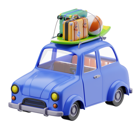 Travel Car  3D Icon