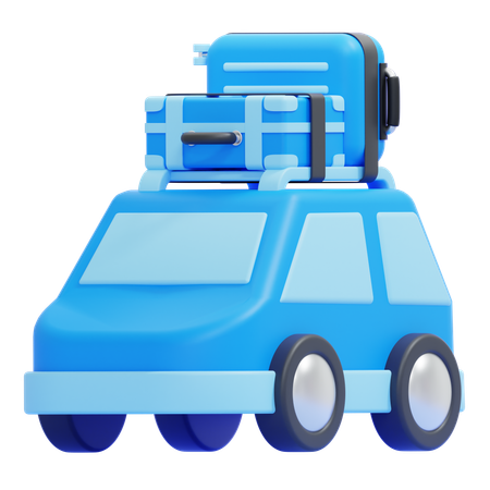 Travel Car  3D Icon