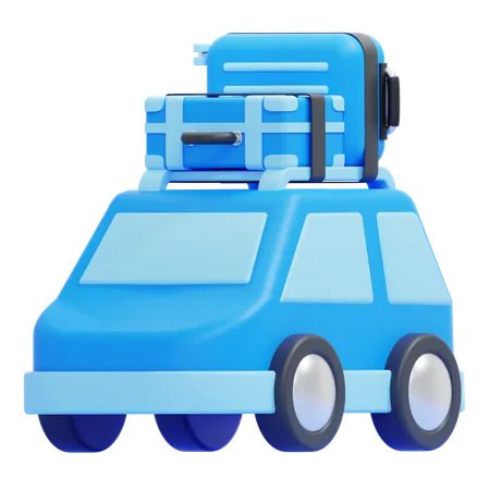 Travel Car  3D Icon