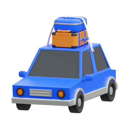 Travel Car  3D Icon