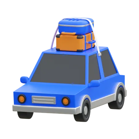 Travel Car  3D Icon