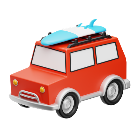 Travel Car  3D Icon