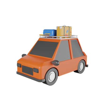 Travel Car 3D Illustration