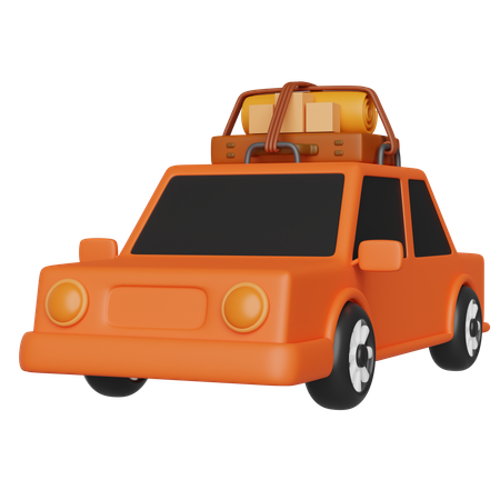 Travel Car 3D Icon