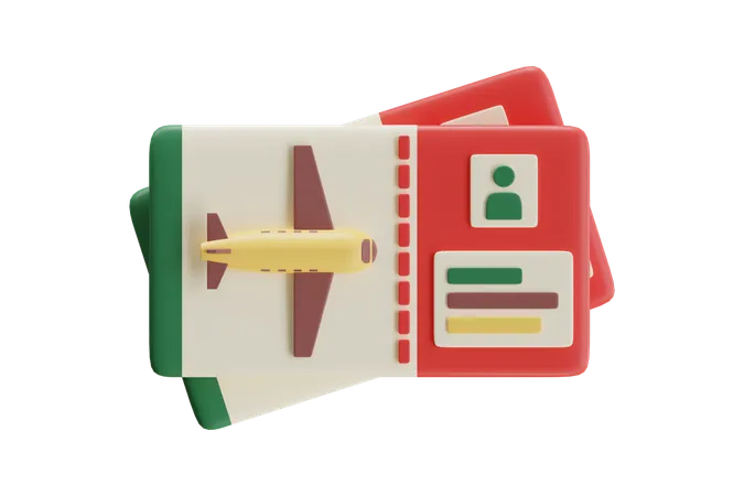 Travel Card  3D Icon