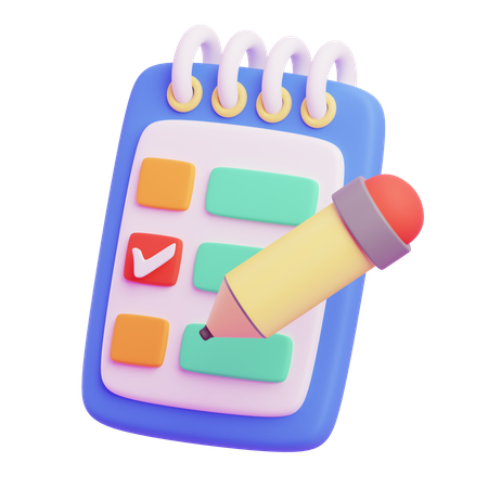 Travel Checklist  3D Icon