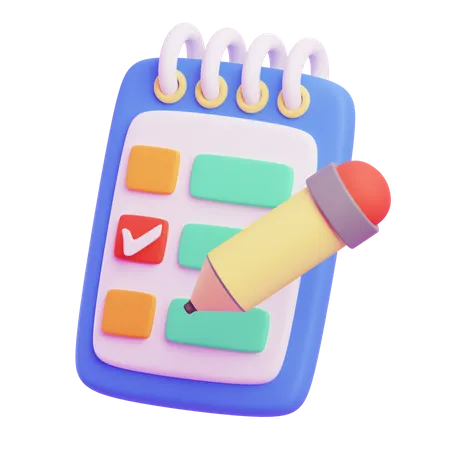 Travel Checklist  3D Icon