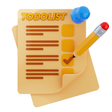 Travel Checklist  3D Icon