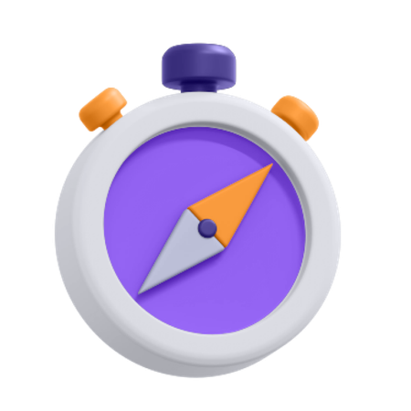 Travel Compass  3D Icon