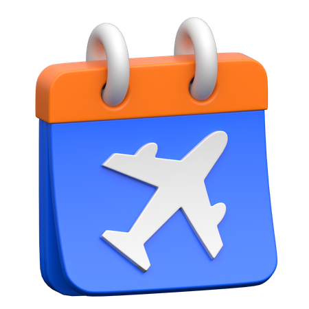 Travel Date  3D Icon