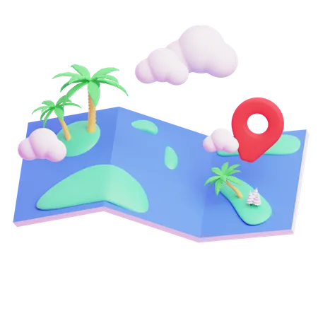 Travel Destination  3D Icon