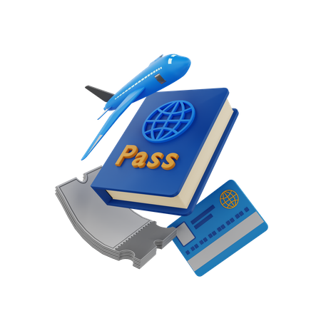 Travel Document  3D Icon