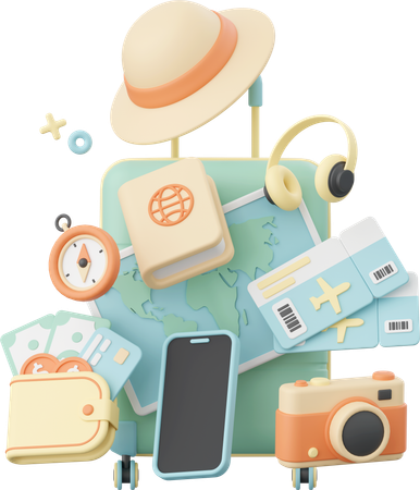 Travel essentials  3D Icon