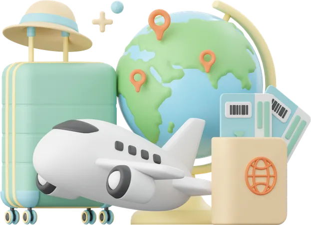 Travel essentials  3D Icon