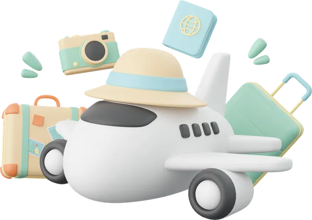 3 D Illustration Of Travel Essentials 3D Icon