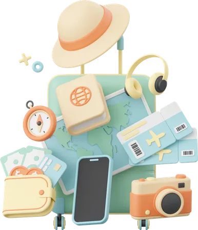 Travel essentials  3D Icon