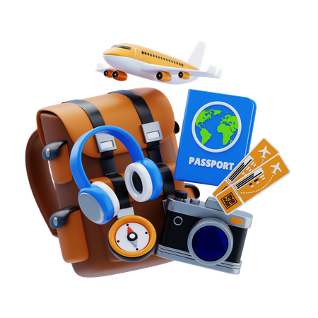 Travel Essentials  3D Icon