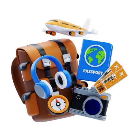 Travel Essentials  3D Icon