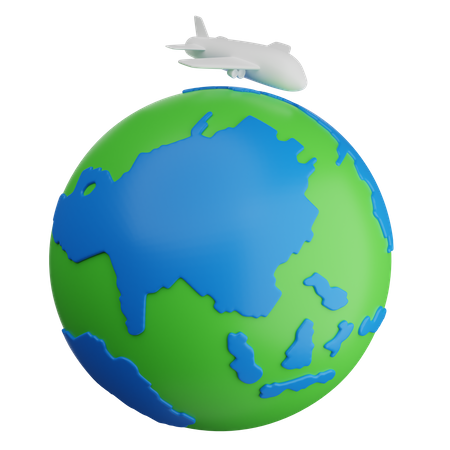 Travel Flight  3D Icon