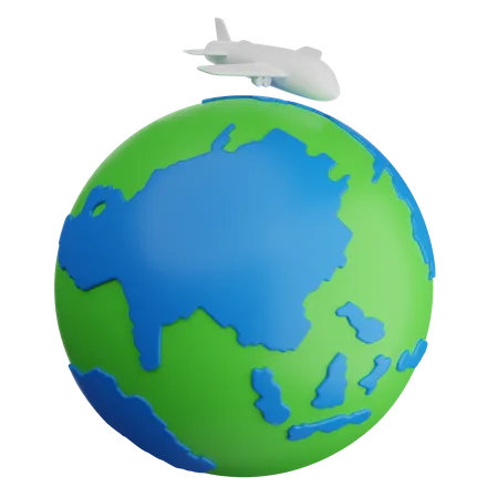 Travel Flight  3D Icon