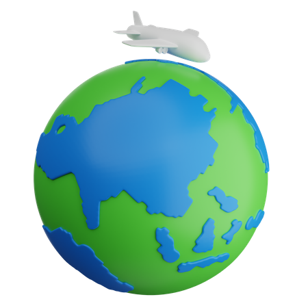 Travel Flight 3D Icon