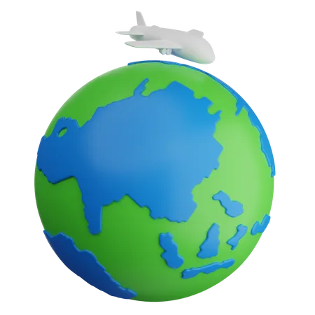 Travel Flight 3D Icon
