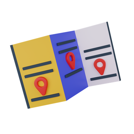 Travel guide 3D Icon