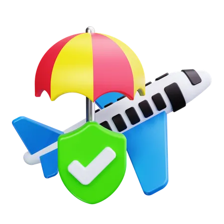 Travel Insurance  3D Icon