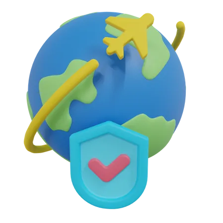 Travel Insurance  3D Icon