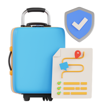 Travel Insurance  3D Icon