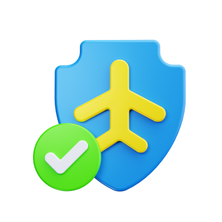 Travel Insurance  3D Icon