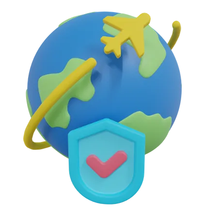 Travel Insurance 3D Icon