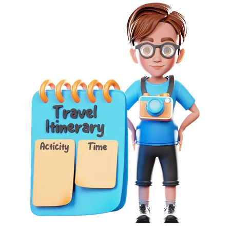 Travel Itinerary  3D Icon