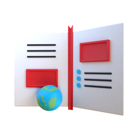 Travel journal  3D Icon