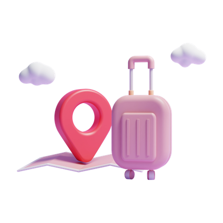 Travel Location  3D Icon