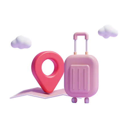 Travel Location  3D Icon