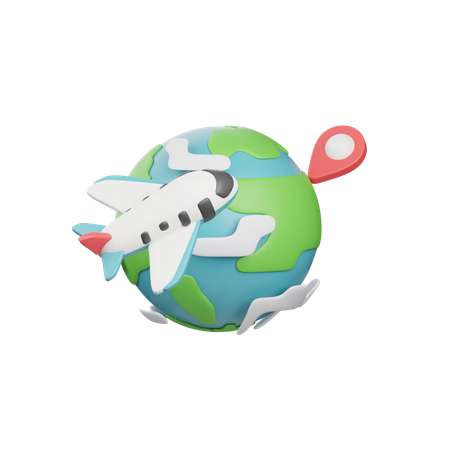 Travel Location  3D Icon