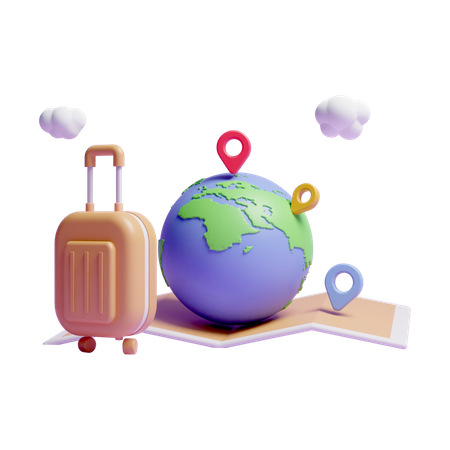 Travel Location  3D Icon