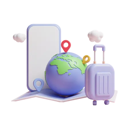 Travel Location  3D Icon