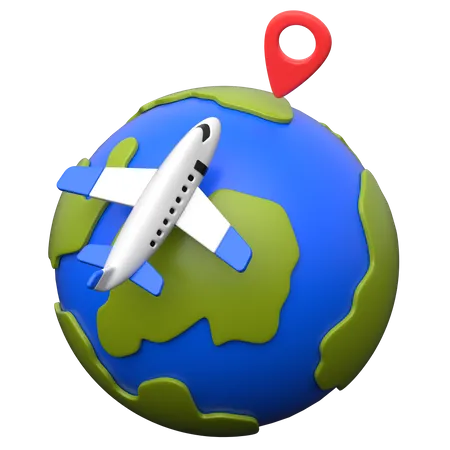 Travel Location  3D Icon