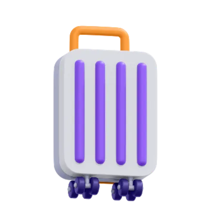 An Icon Of Travel Luggage 3D Icon