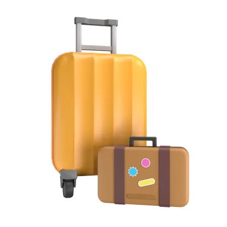 Travel Luggage  3D Illustration