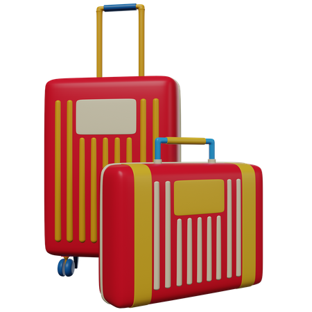 Travel Luggages  3D Icon