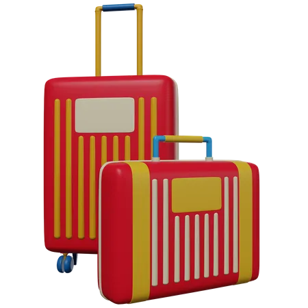 Travel Luggages  3D Icon