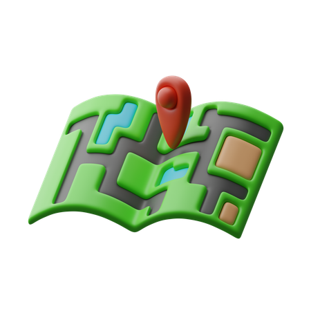 旅行地図  3D Icon
