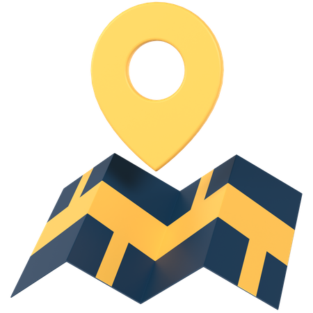 Travel Map  3D Icon