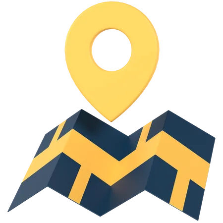 Travel Map  3D Icon