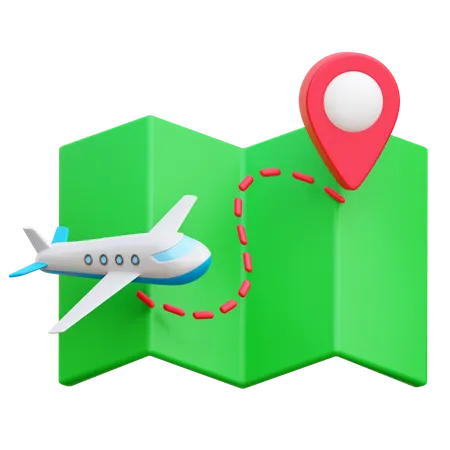 Travel Map 3D Icon