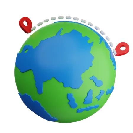 Travel Maps  3D Icon